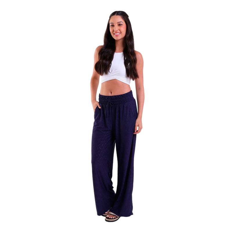 Calça Feminina Laise Pantalona com Bolso