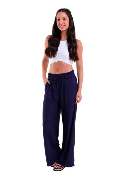 Calça Feminina Laise Pantalona com Bolso