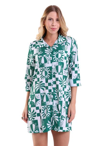 Camisão Feminino com Botão Mural