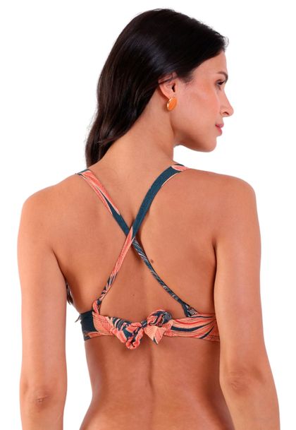 Top De Biquíni Avulso Com Bojo Push Up Palmas