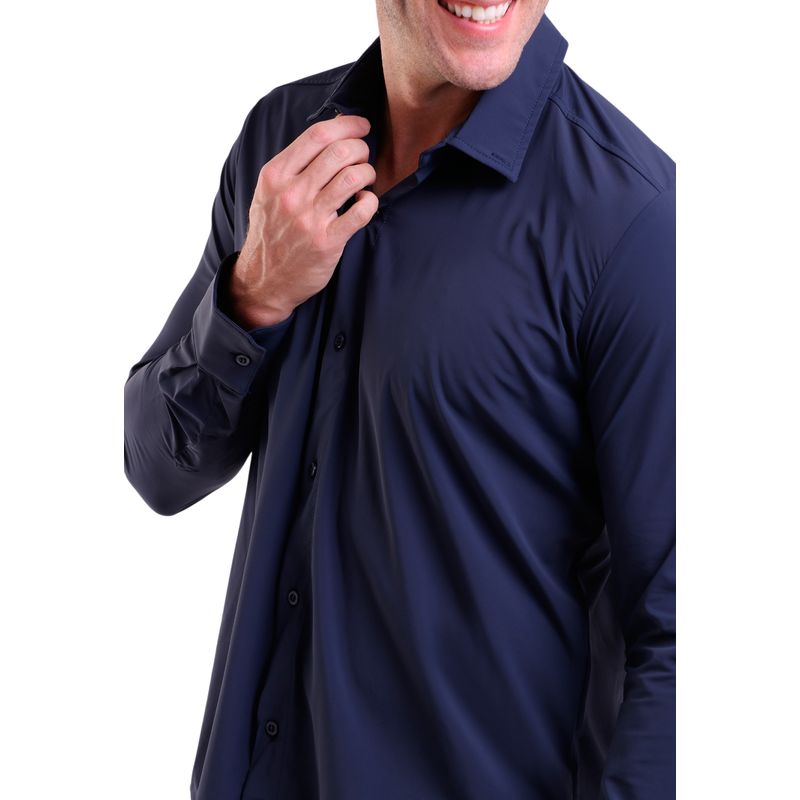 Camisa Social Microfibra Manga Longa Não Amassa