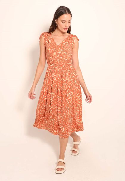 Vestido Longo Fluxy Duas Marias com Puxador no Ombro Pele