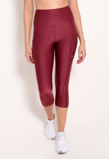 Calça Feminina Capri New Ikat Com Bolsos
