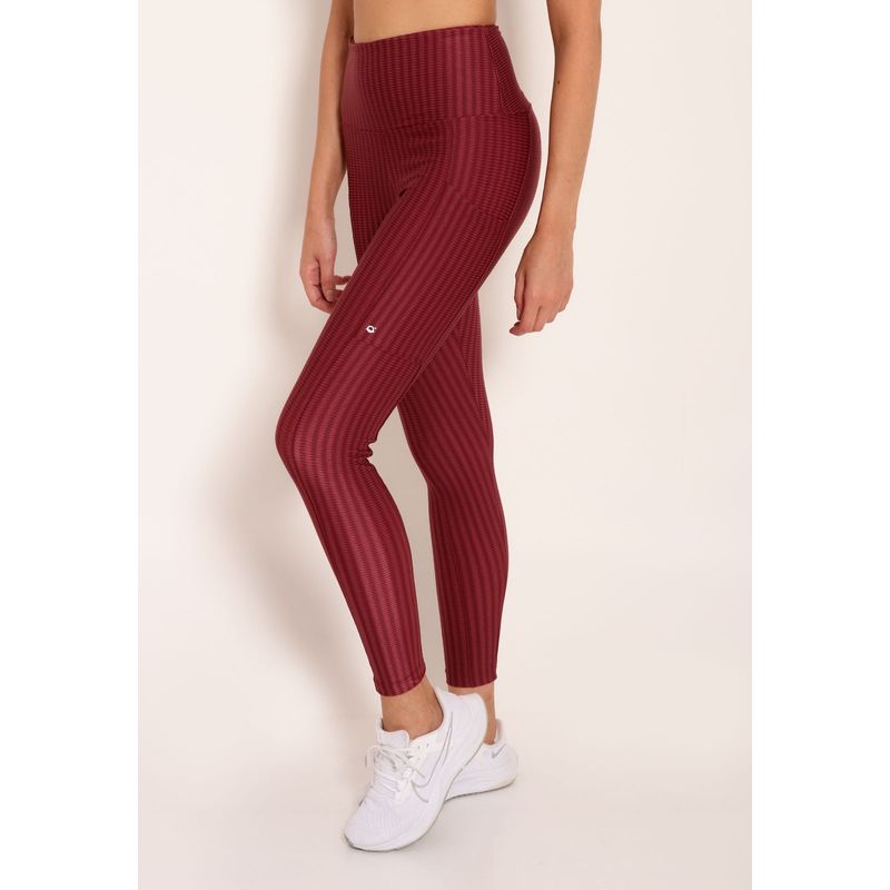 Calça Legging Progress 3D Com Recortes e Bolsos