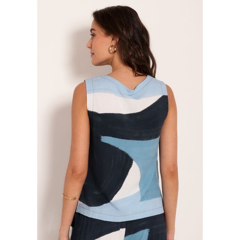 Regata Universe Decote V Com Fendas Laterias Blue Art