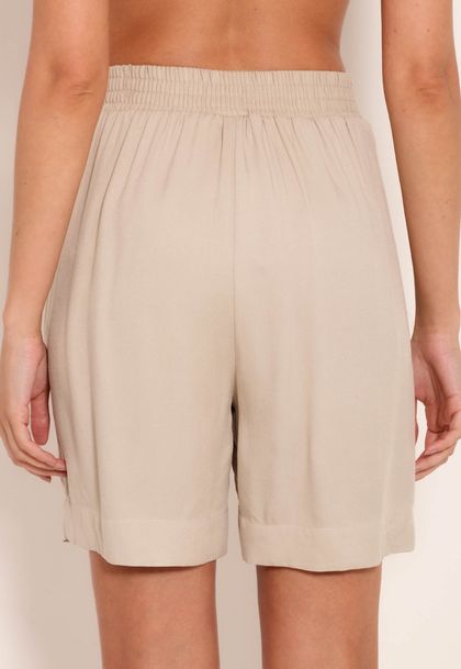 Bermuda Feminina com Pregas Heavy Twill