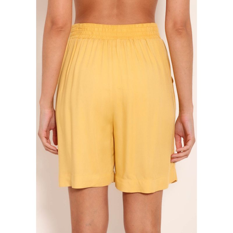 Bermuda Feminina com Pregas Heavy Twill