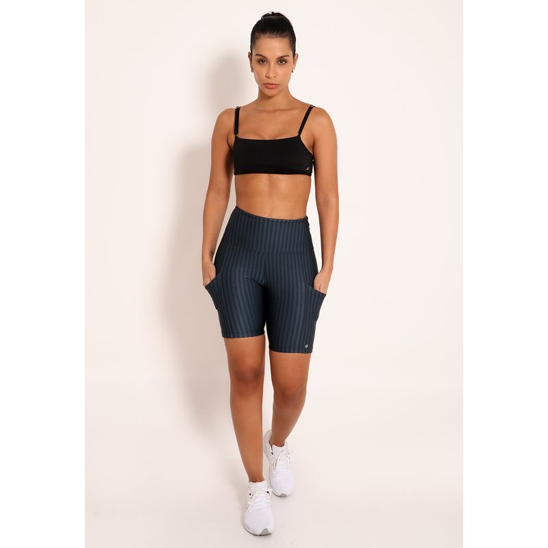 Bermuda Fitness Feminina Biker com Bolsos Laterais New Ikat