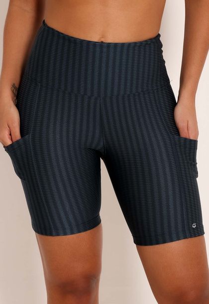 Bermuda Fitness Feminina Biker com Bolsos Laterais New Ikat