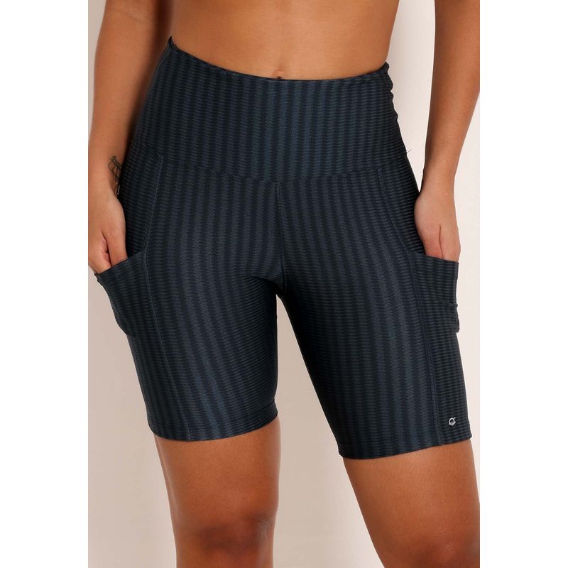 Bermuda Fitness Feminina Biker com Bolsos Laterais New Ikat