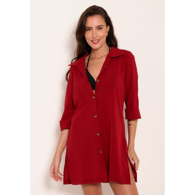Camisão Feminino com Botão