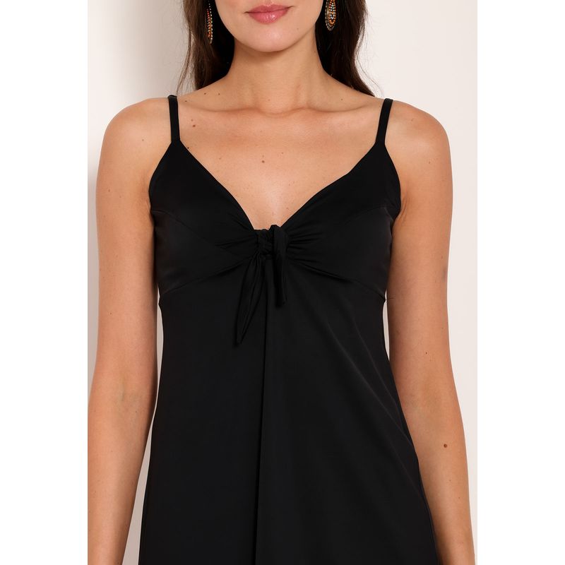 Vestido Curto Fluxy Com Laço No Busto