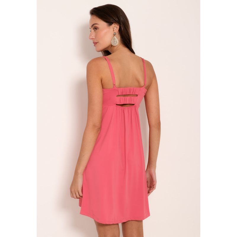 Vestido Curto Fluxy Com Laço No Busto