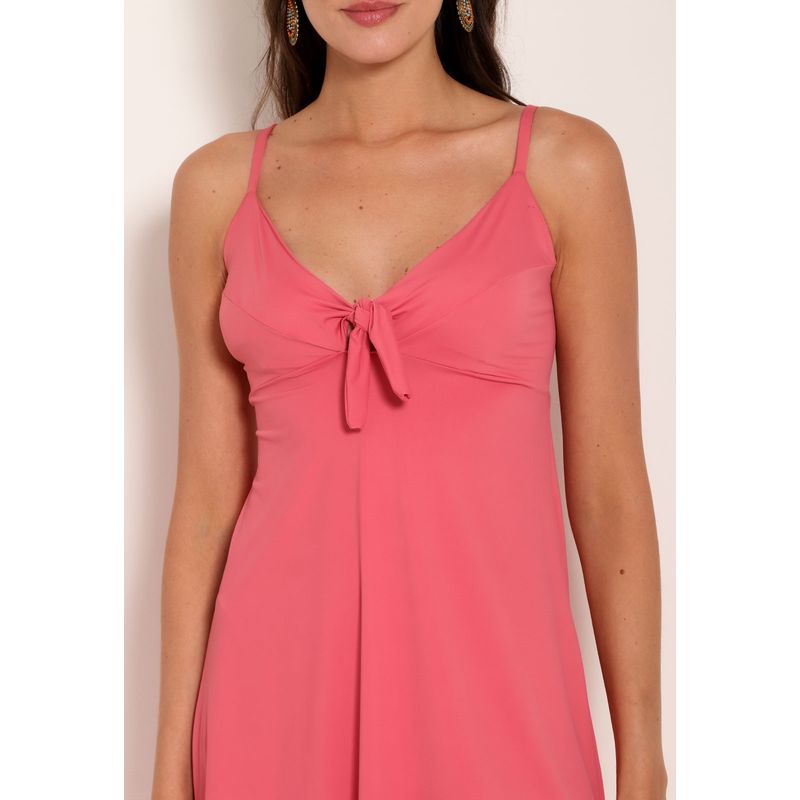 Vestido Curto Fluxy Com Laço No Busto