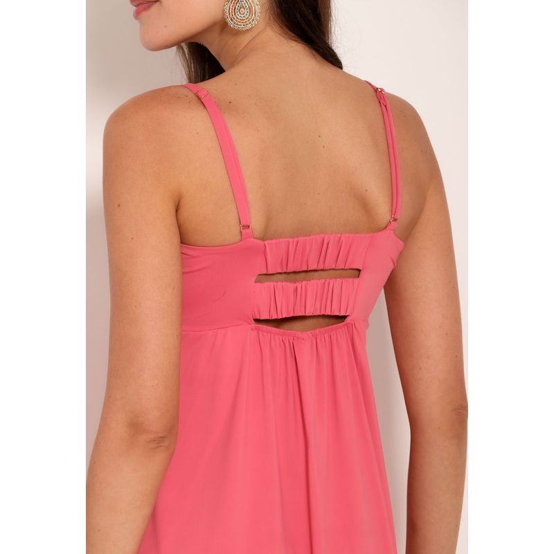 Vestido Curto Fluxy Com Laço No Busto