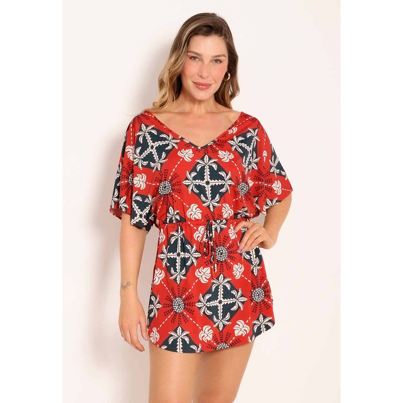 Vestido Fluxy Amplo Com Amarração Ceramic