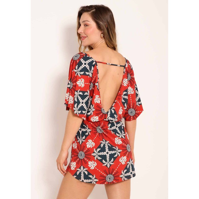 Vestido Fluxy Amplo Com Amarração Ceramic