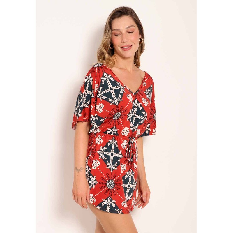 Vestido Fluxy Amplo Com Amarração Ceramic
