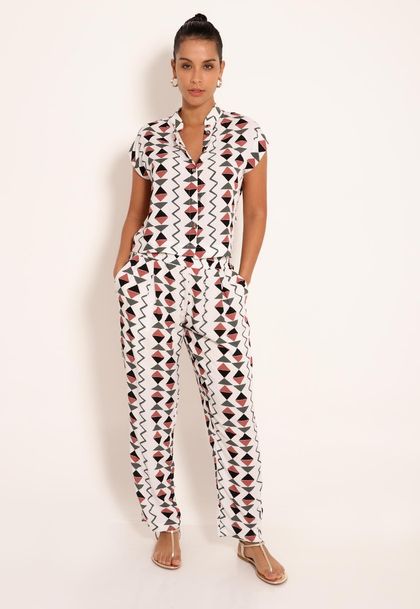 Calça Cenoura C/ Bolso Cardume