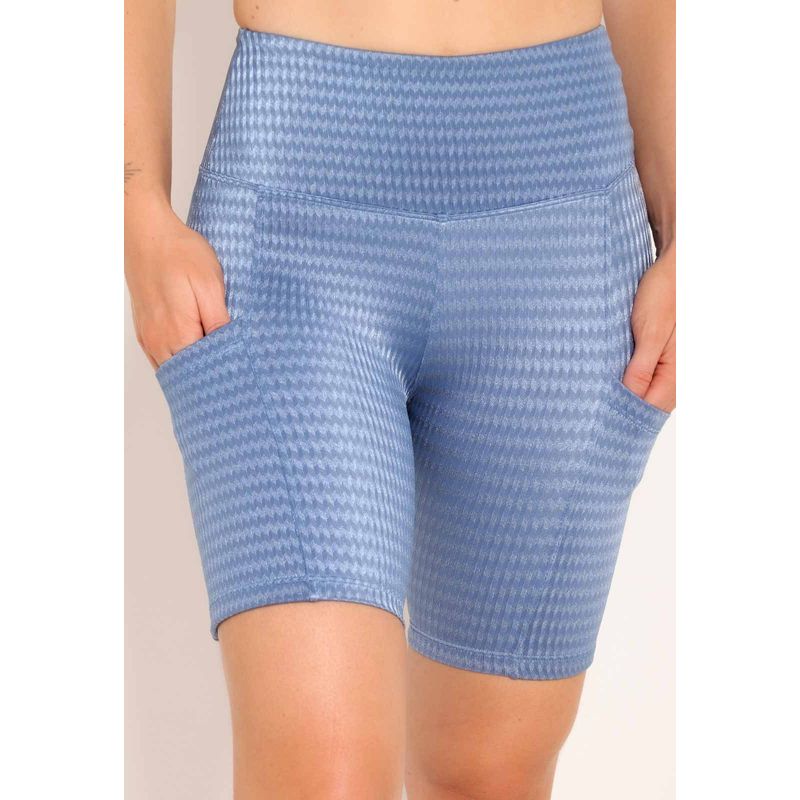 Bermuda Fitness Feminina Ciclista UV Com Bolsos