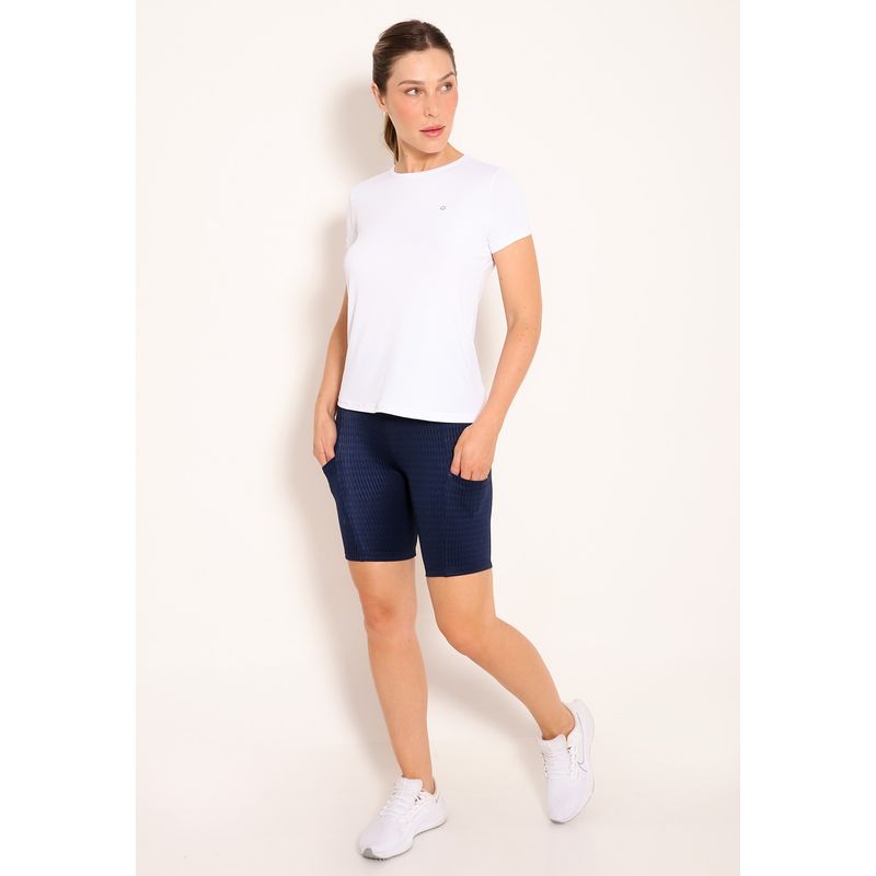 Bermuda Fitness Feminina Ciclista UV Com Bolsos