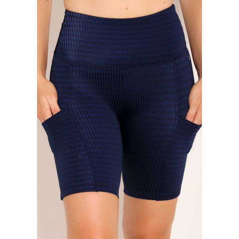 Bermuda Fitness Feminina Ciclista UV Com Bolsos