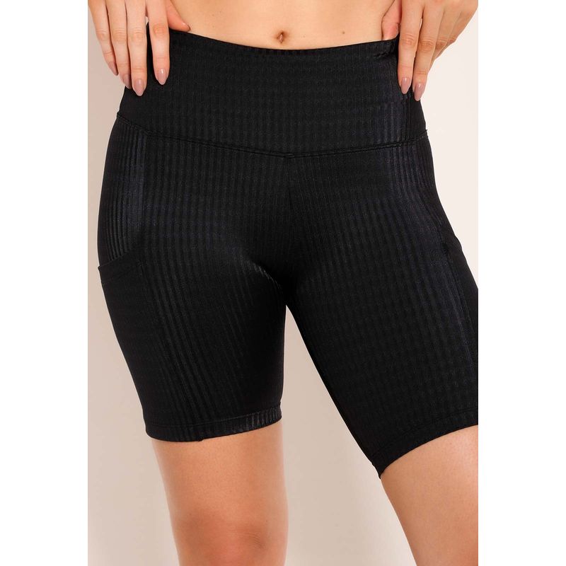 Bermuda Fitness Feminina Ciclista UV Com Bolsos