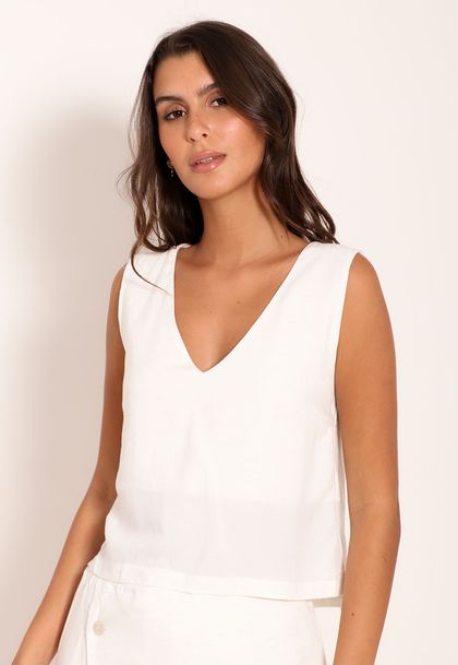 Regata Básica Viscose Nassau Decote V