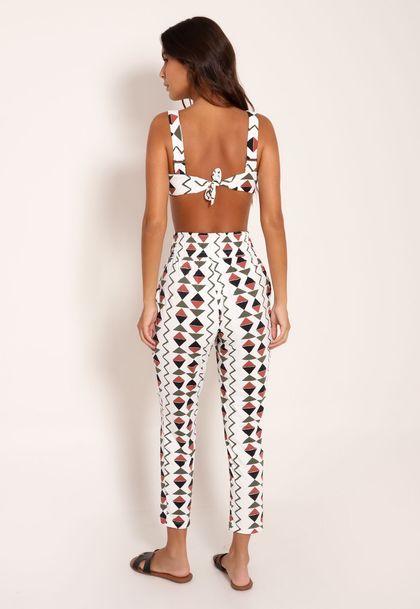 Calça Feminina Fluxy Cós Largo com Bolsos - Cardume