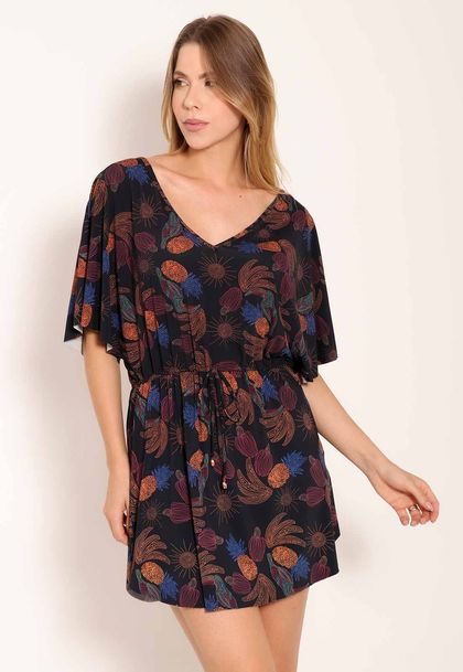 Vestido Fluxy Amplo Com Amarração Caja
