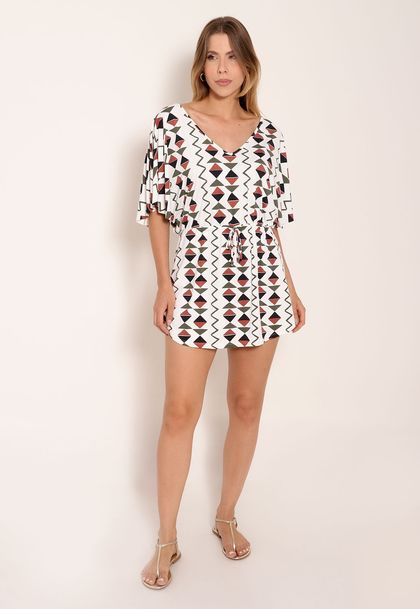 Vestido Fluxy Amplo Com Amarração Cardume