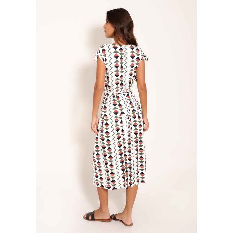 Vestido  Fluxy Duas Marias Com Puxador No Ombro Cardume