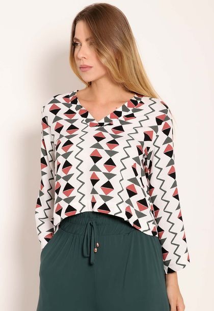 Blusa Universe Decote V Cardume