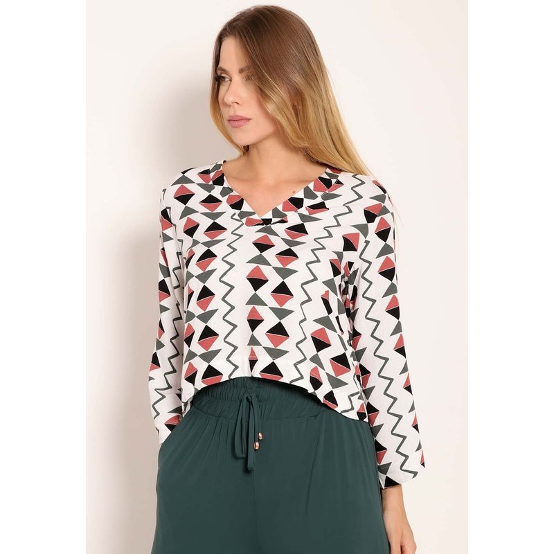 Blusa Universe Decote V Cardume