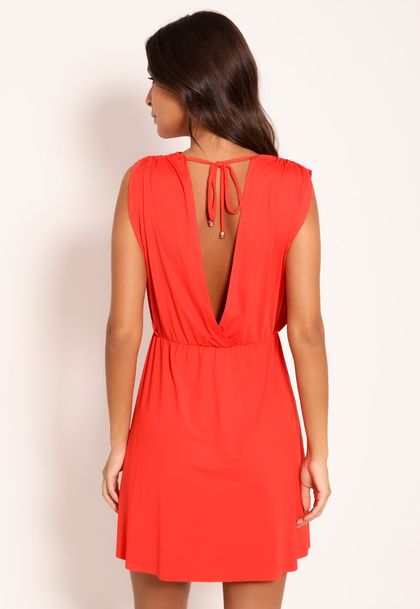 Vestido Curto Fluxy Transpassado