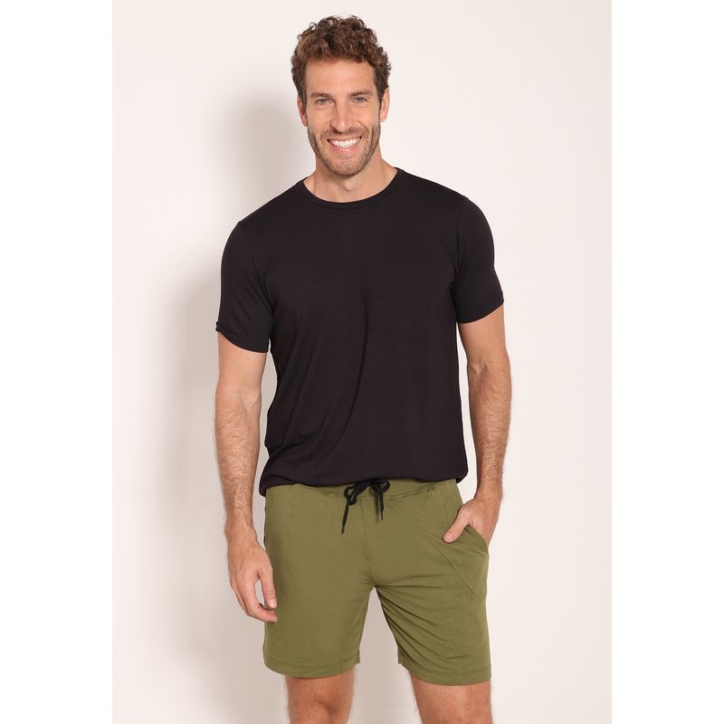 Bermuda Masculina Moletinho com Bolso 7 Polegadas