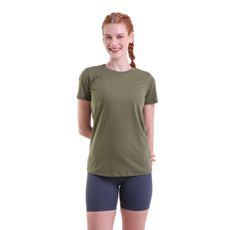 Camiseta Feminina Manga Curta Malha Pima