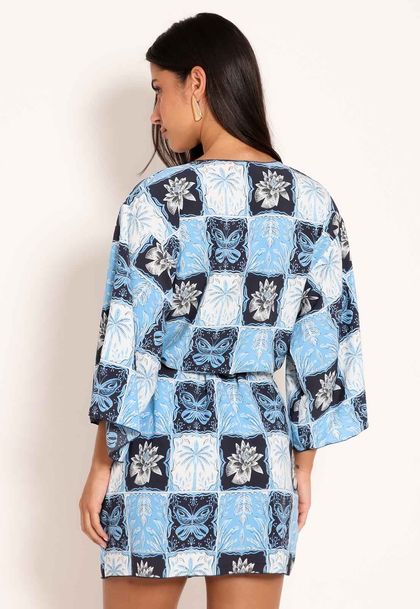 Kimono Microfibra Stamp
