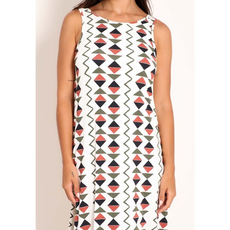 Vestido Fluxy Regata Decote Careca Cardume