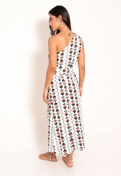 Vestido Fluxy Ombro Único com Cinto Ajustável - Cardume