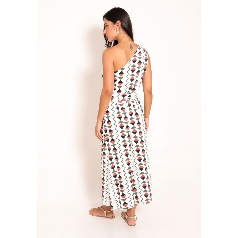 Vestido Fluxy Ombro Único com Cinto Ajustável - Cardume