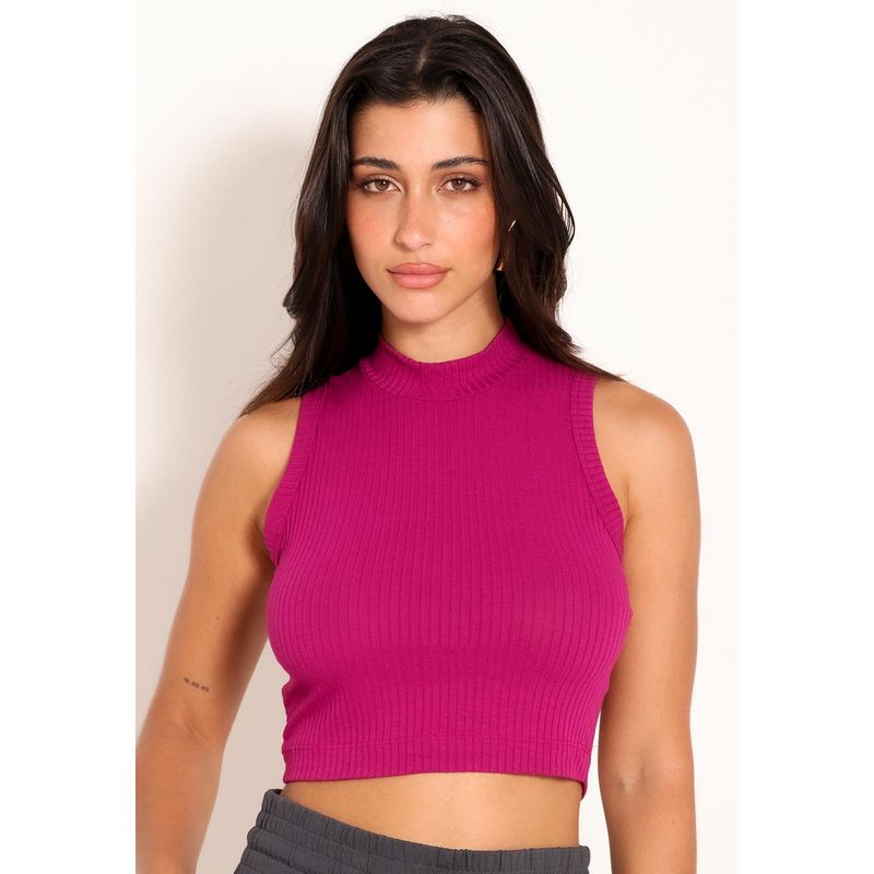 Blusa Cropped Feminino Mullet