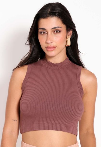 Blusa Cropped Feminino Mullet