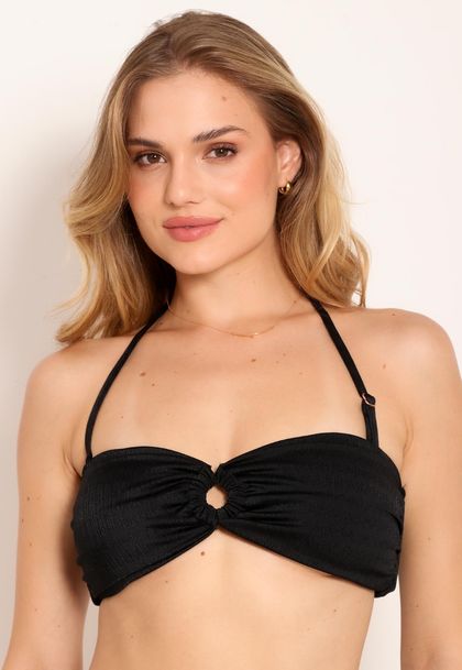 Top De Biquíni Ikat Tomara Que Caia Com Argola