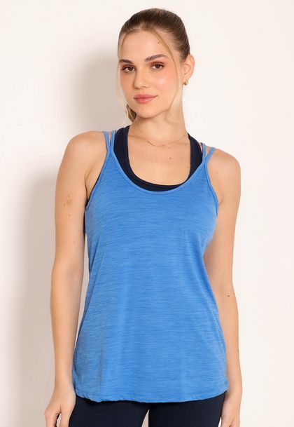 Regata Fitness Feminina Energy Alça Dupla Antiodor