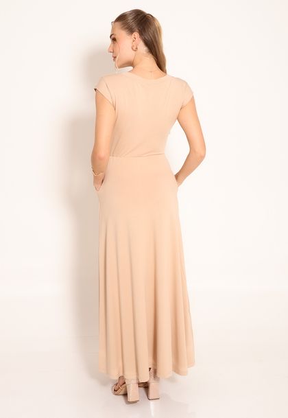 Vestido Feminino Longo com Bolso Frontal