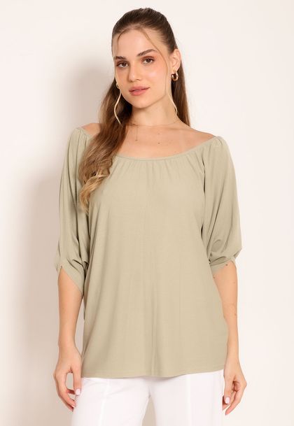 Blusa Feminina Versátil Manga Morcego