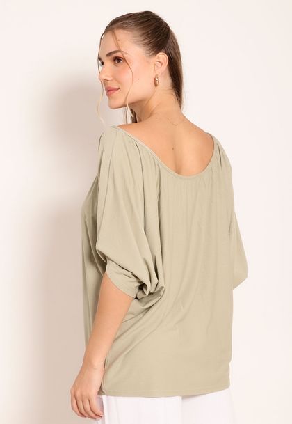 Blusa Feminina Versátil Manga Morcego