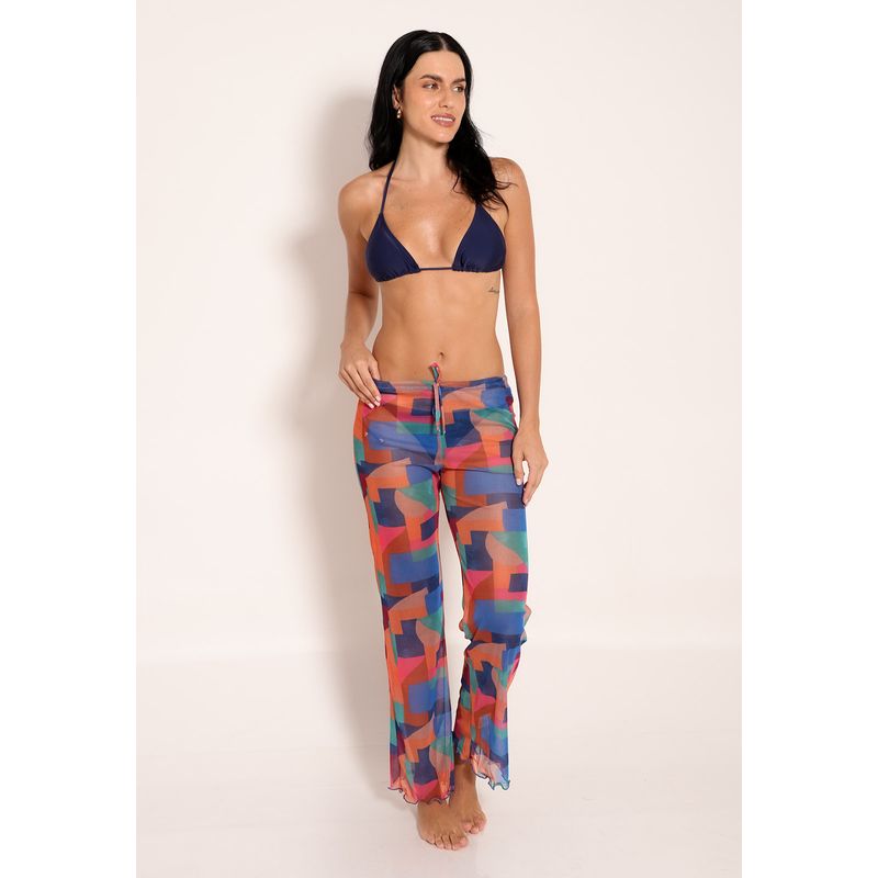 Calça Feminina Tule Reta - Rochedos
