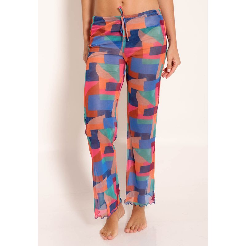 Calça Feminina Tule Reta - Rochedos
